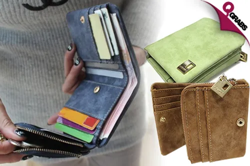 From QR44, Organize Your Money Fabulously with Women’s Mini Clutch Wallets - Choose from 7 Fashionable Colors! (Up to QR150 Value)